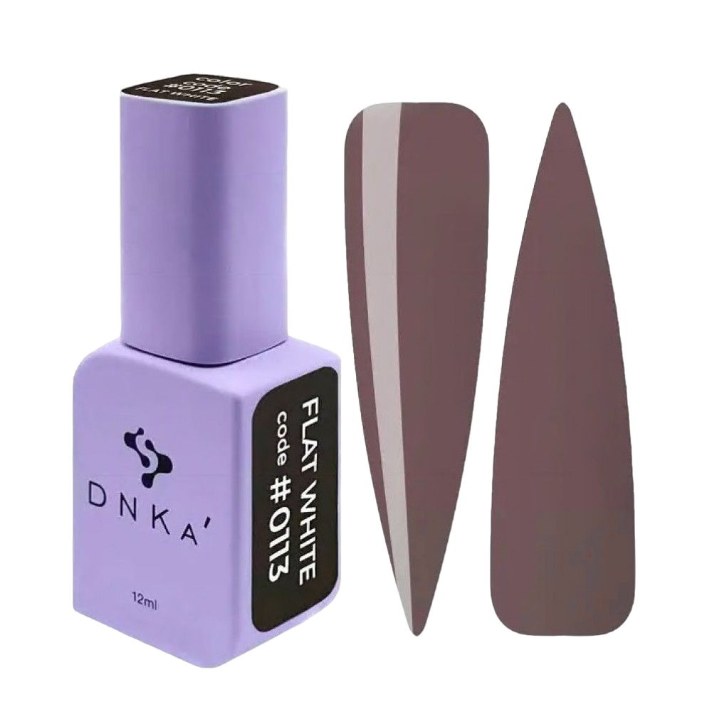 GEL POLISH COLOR #0113 FLAT WHITE 12ml - DNKa™