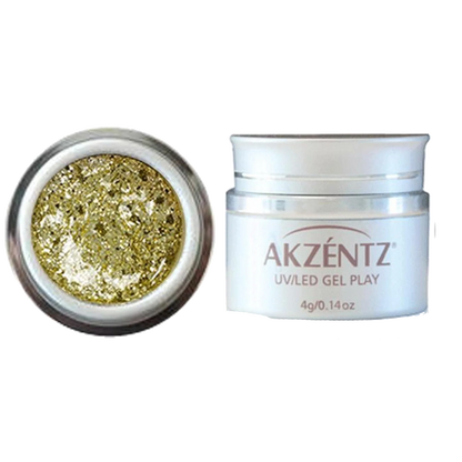 Akzentz Gel Play - Glitz 24K Gold Leaf