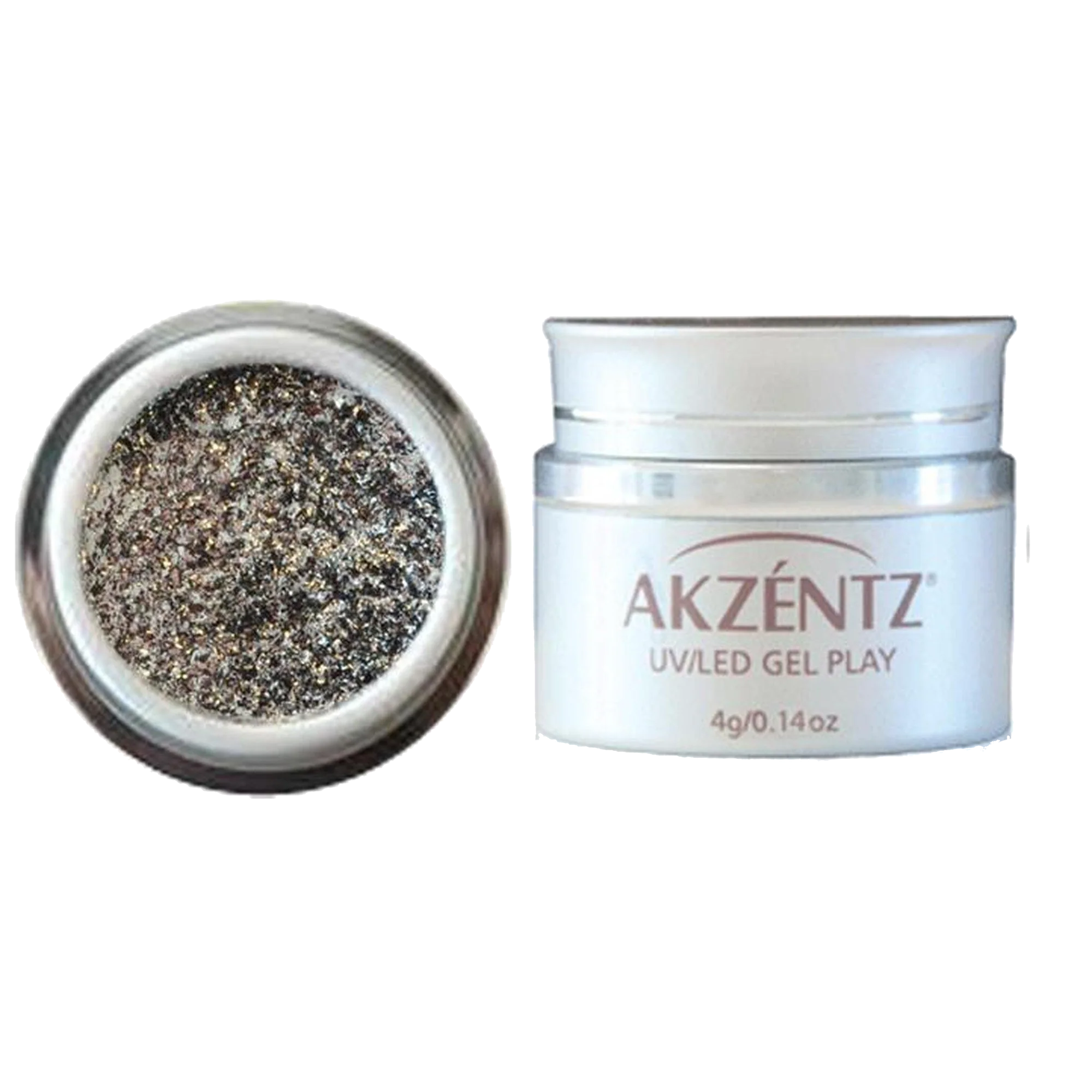 GEL PLAY - GLITZ WHITE GOLD LEAF 4g -AKZENTZ