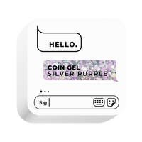 COIN GEL, SILVER PURPLE, 5 G  -HELLO