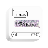 COIN GEL, SILVER PURPLE, 5 G  -HELLO