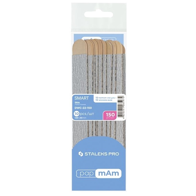 STALEKS PRO SMART 20 DISPOSABLE FILES PAPMAM SOFT BASE ON A WOODEN BASE 10 PCS DWC-20 - STALEKS™