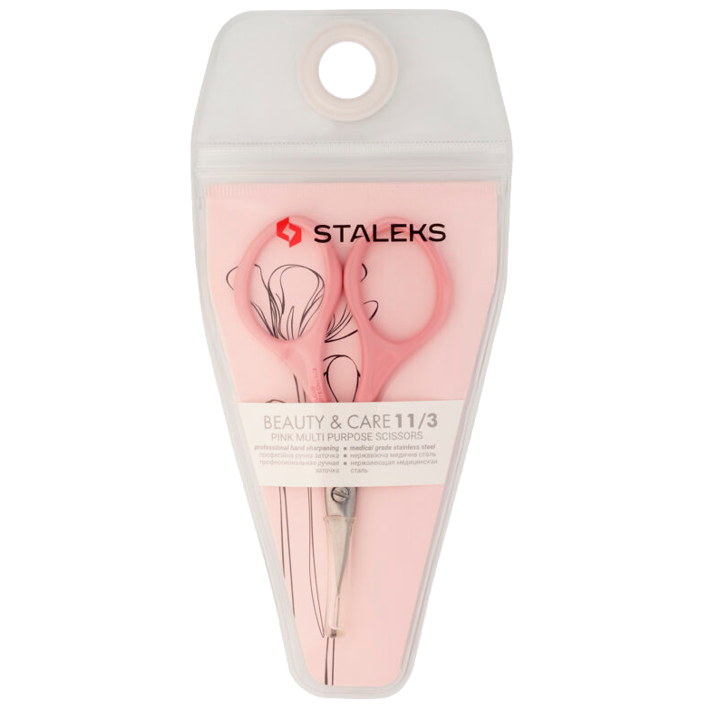 STALEKS BEAUTY & CARE 11 TYPE 3 MULTI PURPOSE SCISSORS PINK SBC-11/3 - STALEKS™