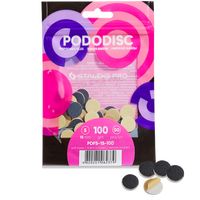 STALEKS PRO S PODODISC DISPOSABLE FILES SOFT BASE FOR PEDICURE DISC 15MM (50 PCS) PDFS-15- STALEKS™