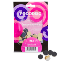 STALEKS PRO S PODODISC DISPOSABLE FILES SOFT BASE FOR PEDICURE DISC 15MM (50 PCS) PDFS-15- STALEKS™