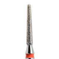 Diamond Nail Drill Bit Red Rounded Cone 1.6-10F (#190)- KMIZ