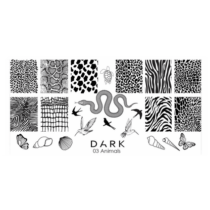 DARK STAMPING PLATE ANIMALS 03