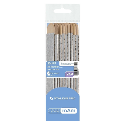 STALEKS PRO SMART 20 DISPOSABLE FILES PAPMAM SOFT BASE ON A WOODEN BASE 10 PCS DWC-20 - STALEKS™