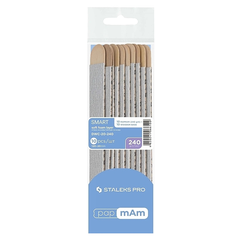 STALEKS PRO SMART 20 DISPOSABLE FILES PAPMAM SOFT BASE ON A WOODEN BASE 10 PCS DWC-20 - STALEKS™