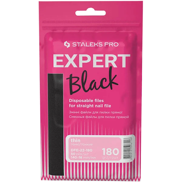 STALEKS PRO EXPERT DISPOSABLE FILE PADS FOR A STRAIGHT NAIL FILE 22 SET 50 PCS DFE-22- STALEKS™