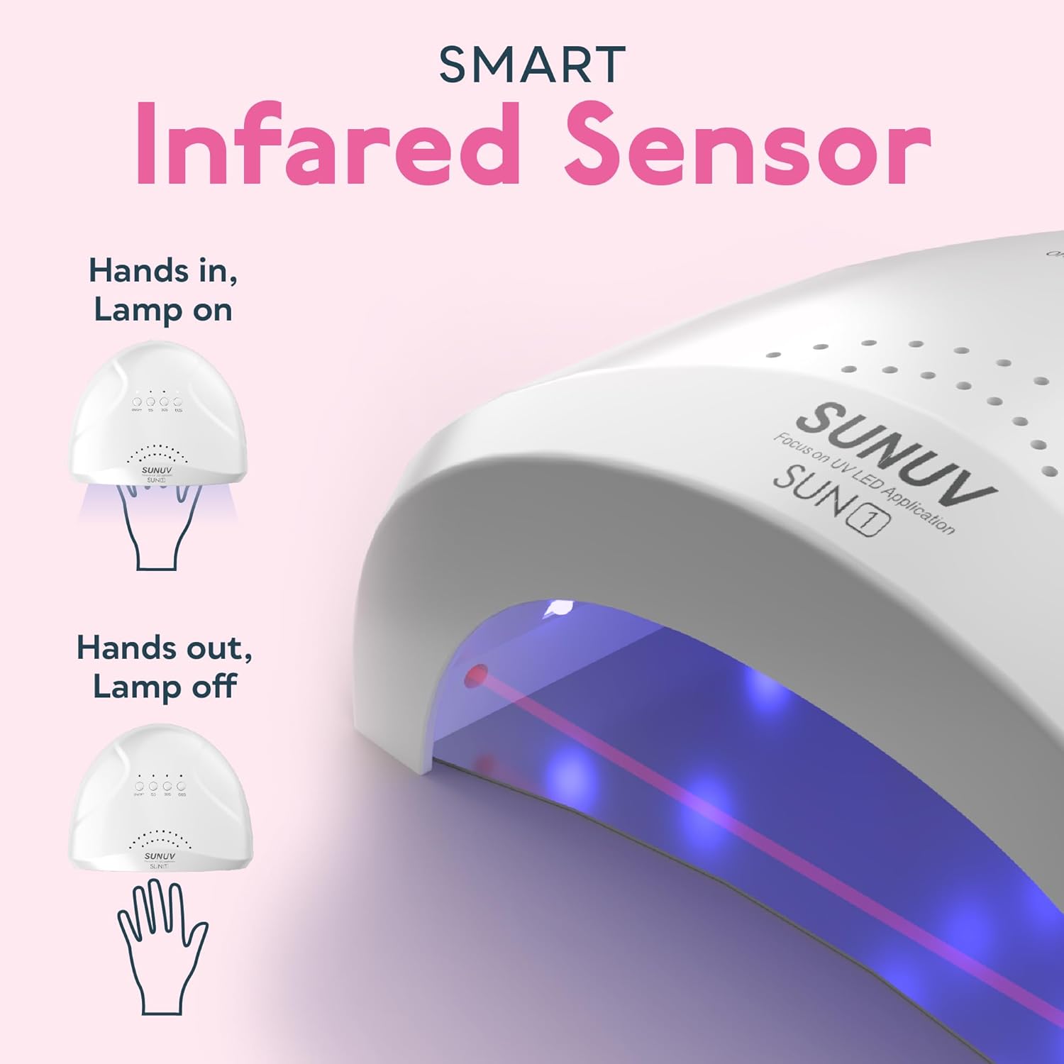 SUNUV SUN1 48W UV Gel Nail Lamp