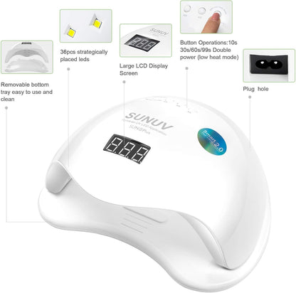 SUNUV SUN5 Plus 48W UV LED Nail Lamp – Fast & Professional Curing