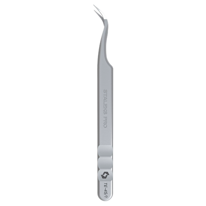 STALEKS PRO EXPERT 45 TYPE 1 PROFESSIONAL EYELASH TWEEZERS CURVED TE-45/1 - STALEKS™