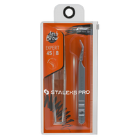 STALEKS PRO EXPERT 45 TYPE 8 PROFESSIONAL EYELASH TWEEZERS MINI L TE-45/8 - STALEKS™