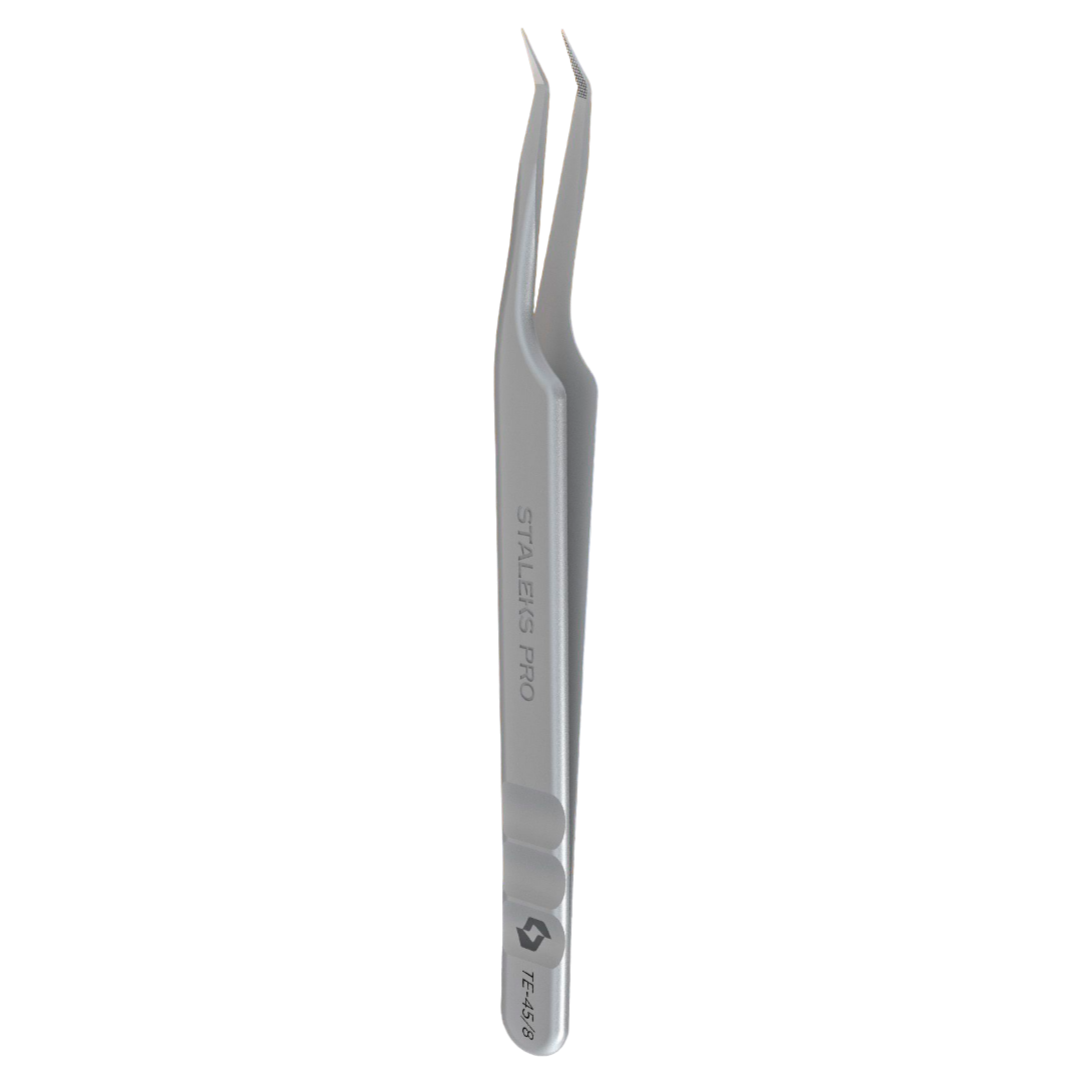 STALEKS PRO EXPERT 45 TYPE 8 PROFESSIONAL EYELASH TWEEZERS MINI L TE-45/8 - STALEKS™