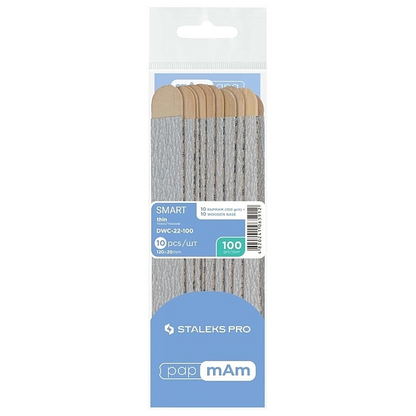 STALEKS PRO SMART 20 DISPOSABLE FILES PAPMAM SOFT BASE ON A WOODEN BASE 10 PCS DWC-20 - STALEKS™