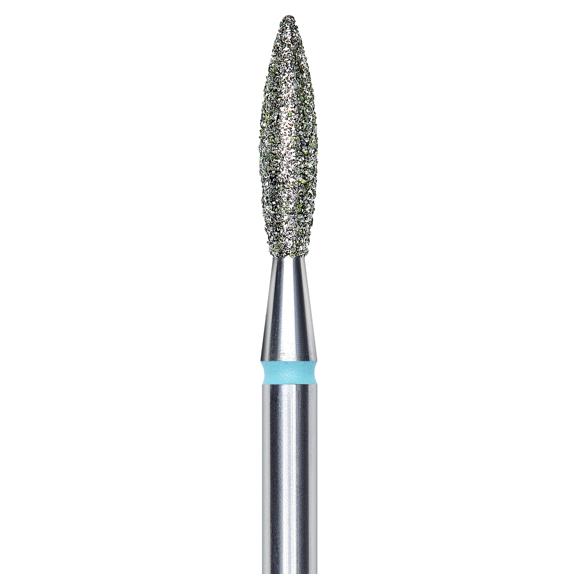 DIAMOND NAIL DRILL BIT, "FLAME", BLUE, HEAD DIAMETER 2.3/10MM (FA10B023/10) - STALEKS™