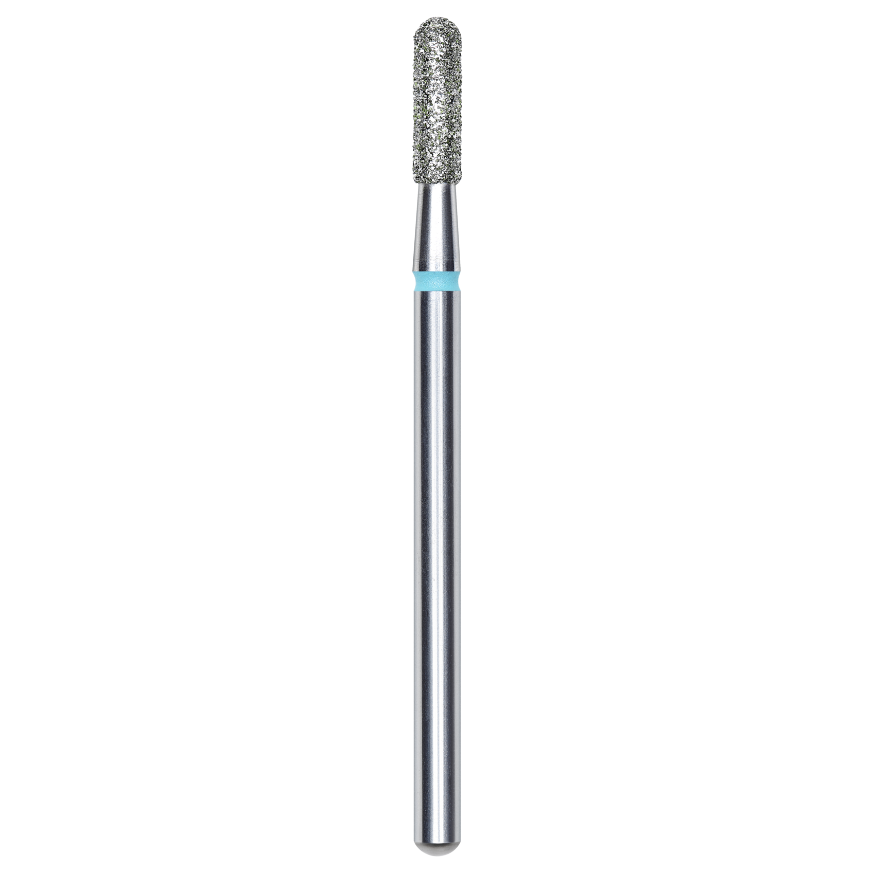 DIAMOND NAIL DRILL BIT, ROUNDED "CYLINDER", BLUE, HEAD DIAMETER 2.3/8MM (FA30B023/8) - STALEKS™