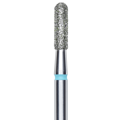 DIAMOND NAIL DRILL BIT, ROUNDED "CYLINDER", BLUE, HEAD DIAMETER 2.3/8MM (FA30B023/8) - STALEKS™