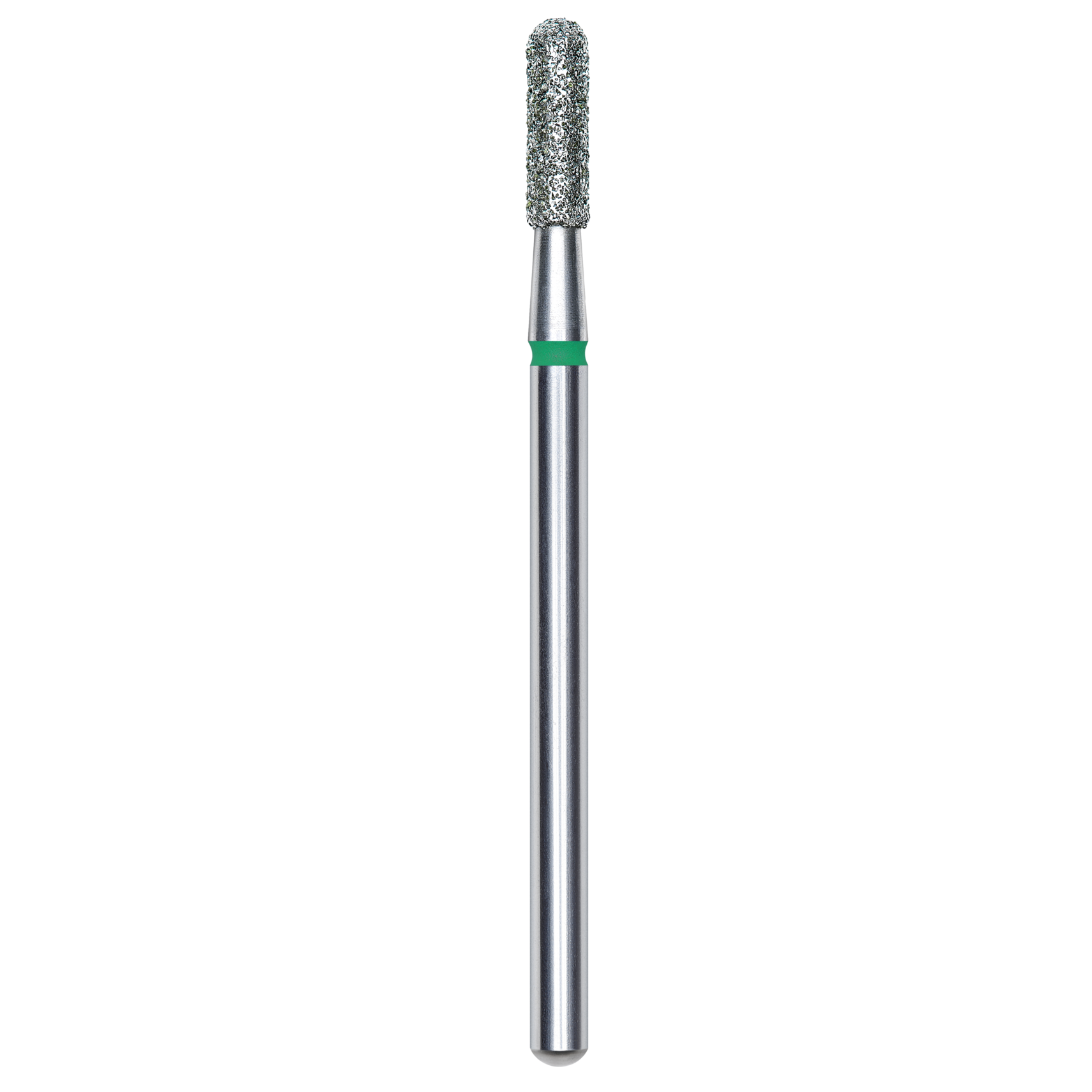 DIAMOND NAIL DRILL BIT, ROUNDED "CYLINDER", GREEN, HEAD DIAMETER 2.3/8MM (FA30G023/8) - STALEKS™