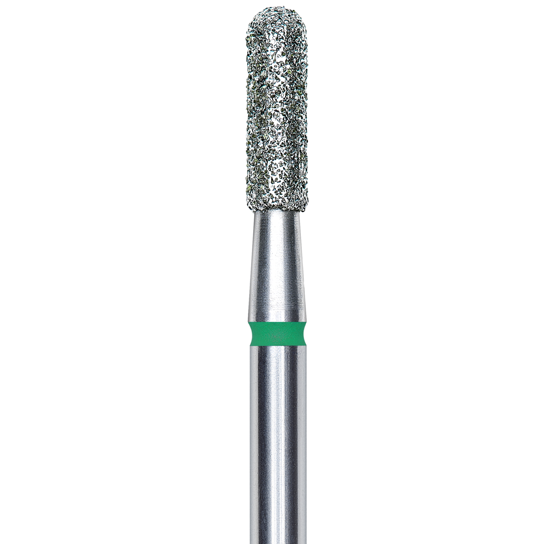 DIAMOND NAIL DRILL BIT, ROUNDED "CYLINDER", GREEN, HEAD DIAMETER 2.3/8MM (FA30G023/8) - STALEKS™